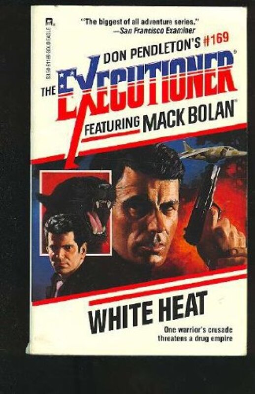 Book cover for "White Heat" by Don Pendleton