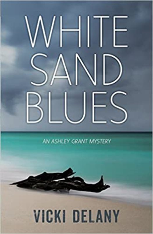 Book cover for "White Sand Blues" by Vicki Delany