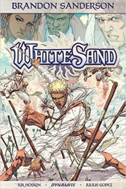 Book cover for "White Sand Volume 1" by Brandon Sanderson