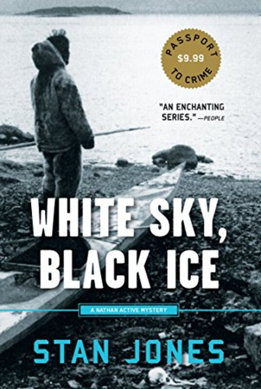 Book cover for "White Sky, Black Ice" by Stan Jones