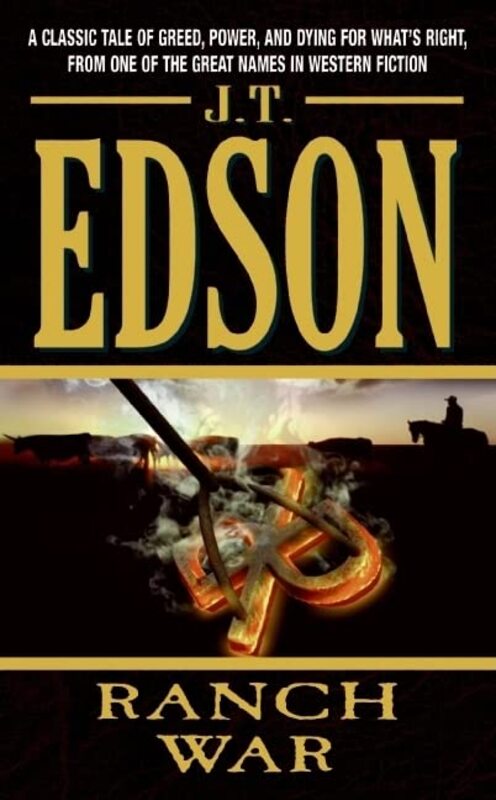 Book cover for "White Stallion, Red Mare aka Ranch War" by JT Edson