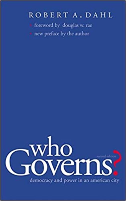 Book cover for "Who Governs?" by Robert A. Dahl