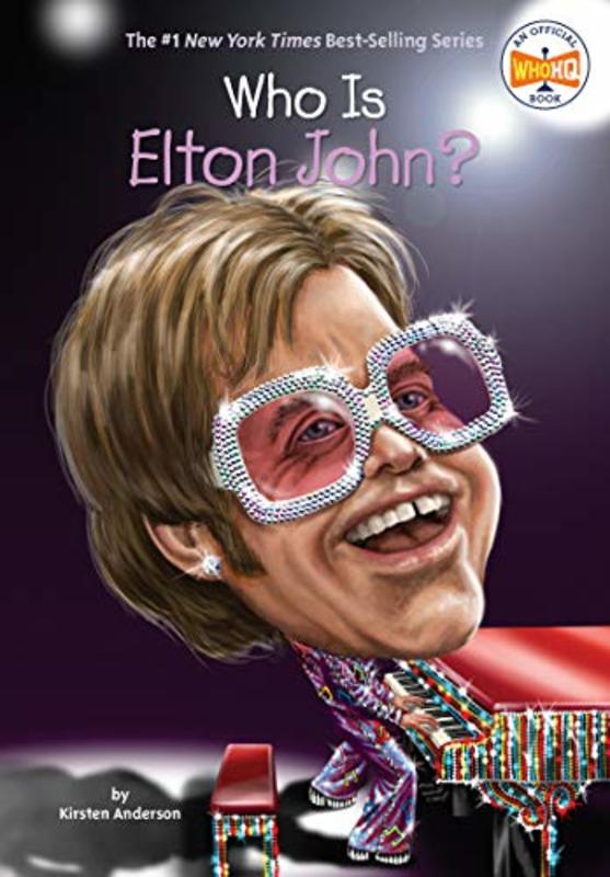 Book cover for "Who Is Elton John?" by Who HQ