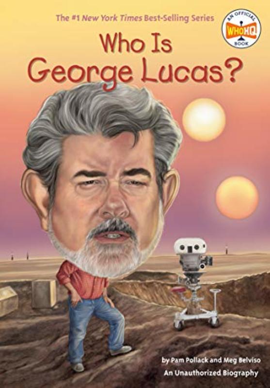 Book cover for "Who Is George Lucas?" by Who HQ