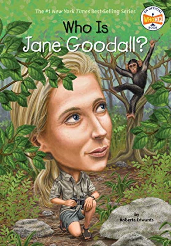 Book cover for "Who Is Jane Goodall?" by Who HQ