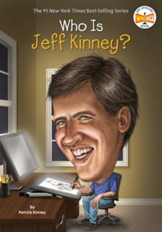 Book cover for "Who Is Jeff Kinney?" by Who HQ