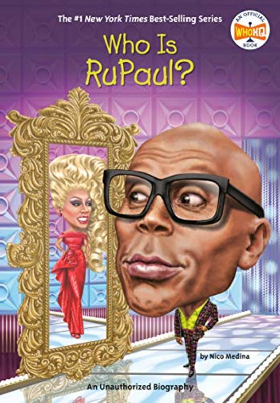 Book cover for "Who Is RuPaul?" by Who HQ