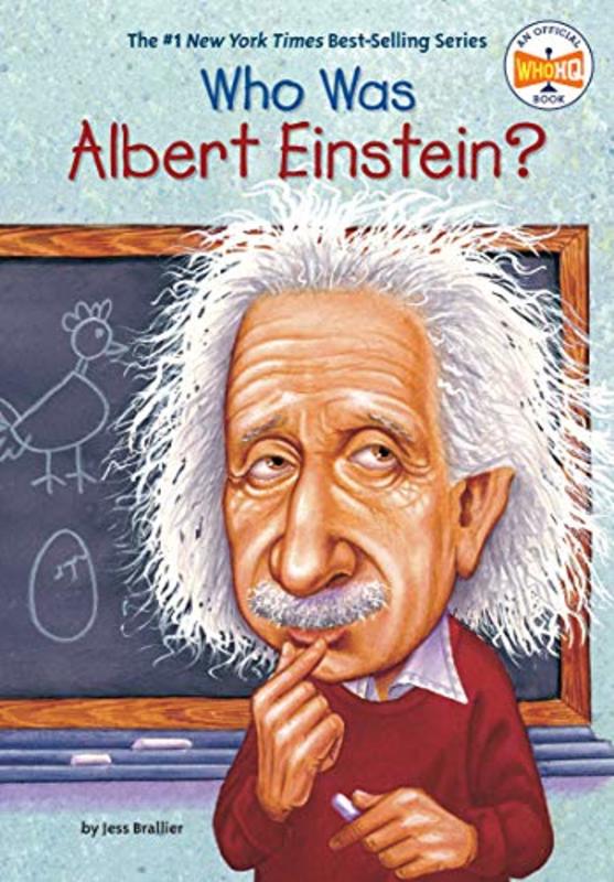 Book cover for "Who Was Albert Einstein?" by Who HQ