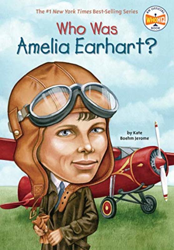 Book cover for "Who Was Amelia Earhart?" by Who HQ