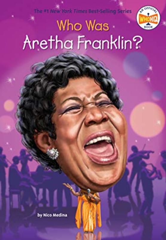 Book cover for "Who Was Aretha Franklin?" by Who HQ