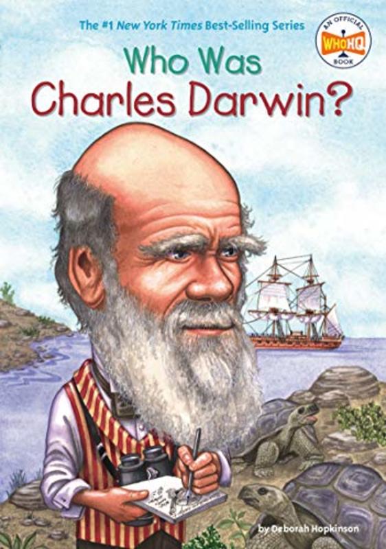 Book cover for "Who Was Charles Darwin?" by Who HQ