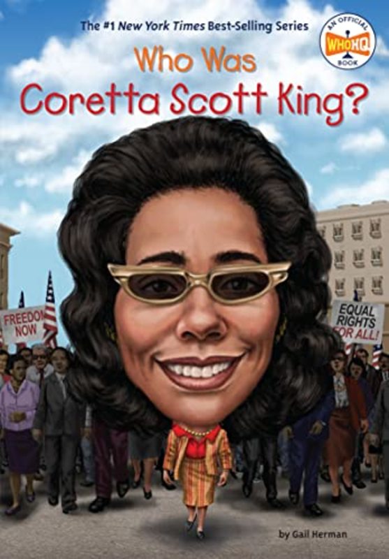 Book cover for "Who Was Coretta Scott King?" by Who HQ