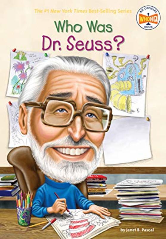 Book cover for "Who Was Dr. Seuss?" by Who HQ