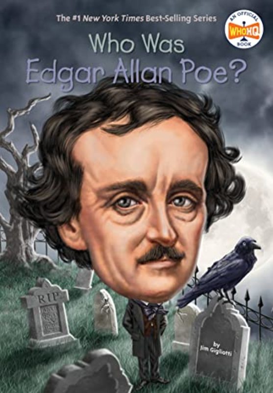 Book cover for "Who Was Edgar Allan Poe?" by Who HQ