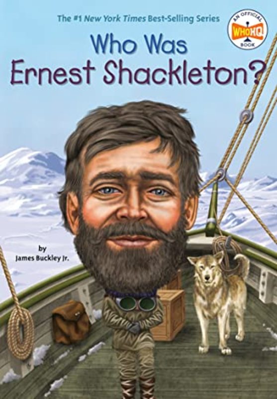 Book cover for "Who Was Ernest Shackleton?" by Who HQ