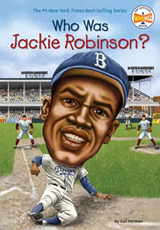 Book cover for "Who Was Jackie Robinson?" by Who HQ