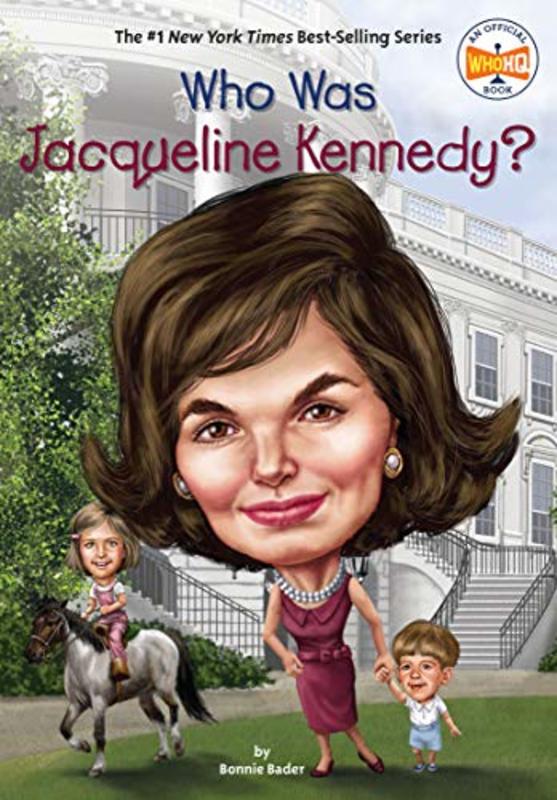 Book cover for "Who Was Jacqueline Kennedy?" by Who HQ