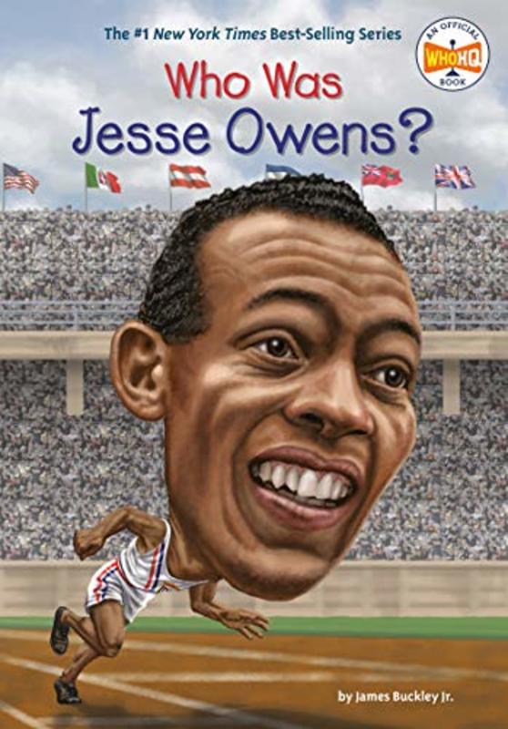Book cover for "Who Was Jesse Owens?" by Who HQ