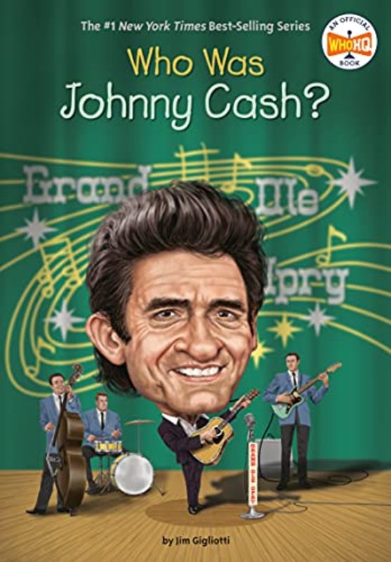 Book cover for "Who Was Johnny Cash?" by Who HQ