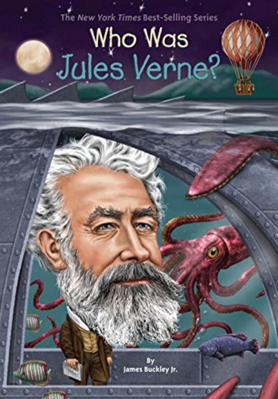 Book cover for "Who Was Jules Verne?" by Who HQ