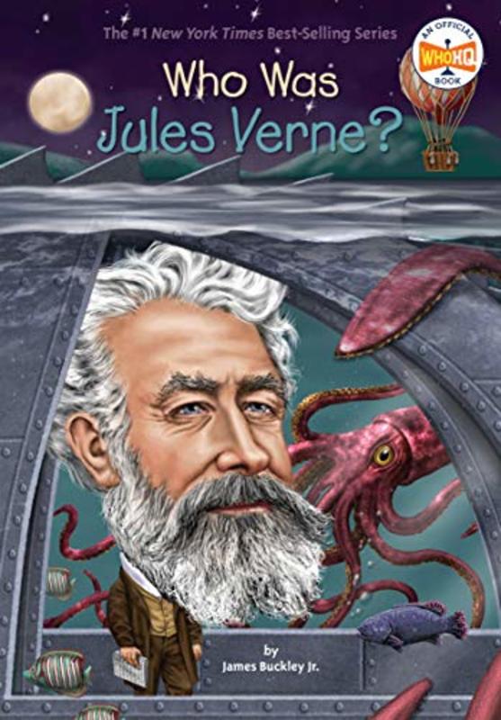 Book cover for "Who Was Jules Verne?" by Who HQ