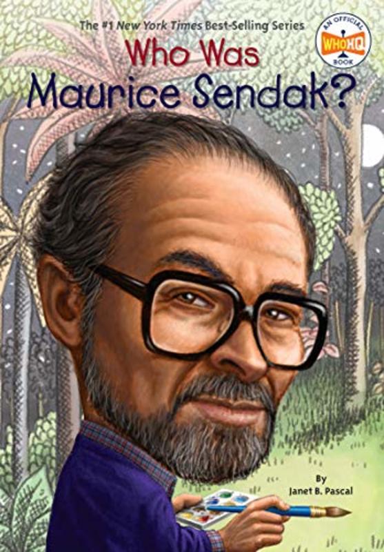 Book cover for "Who Was Maurice Sendak?" by Who HQ