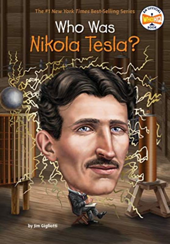 Book cover for "Who Was Nikola Tesla?" by Who HQ