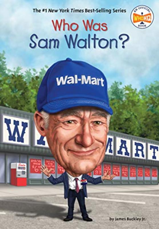 Book cover for "Who Was Sam Walton?" by Who HQ