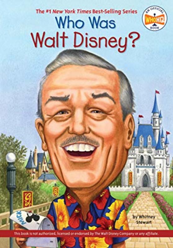 Book cover for "Who Was Walt Disney?" by Who HQ