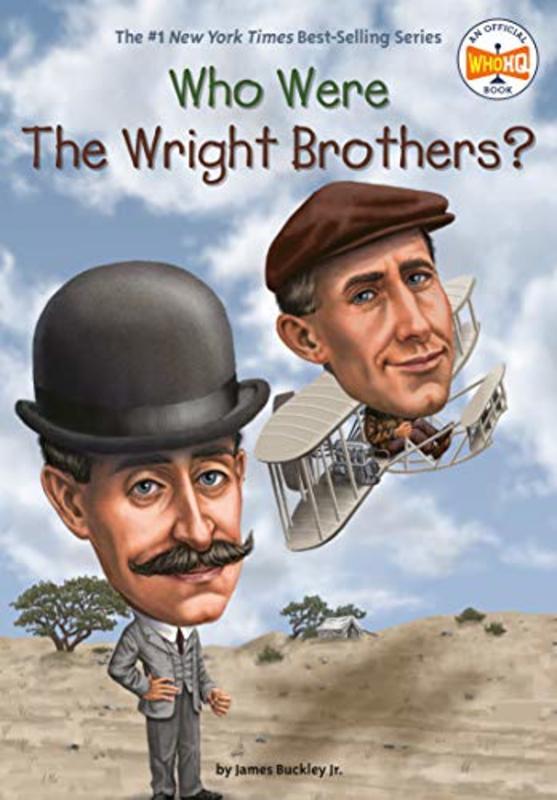 Book cover for "Who Were the Wright Brothers?" by Who HQ