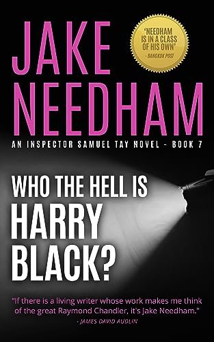 Book cover for "Who The Hell Is Harry Black?" by Jake Needham