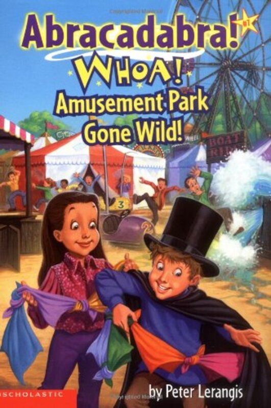 Book cover for "Whoa! Amusement Park Gone Wild!" by Peter Lerangis