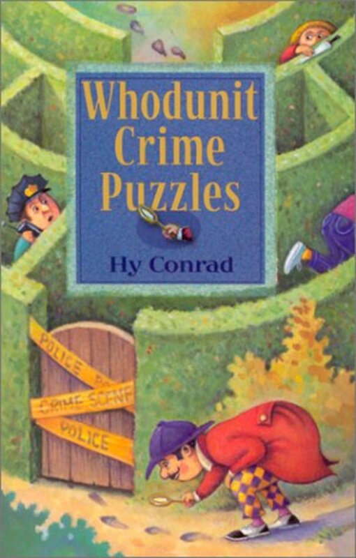 Book cover for "Whodunit Crime Puzzles" by HY Conrad