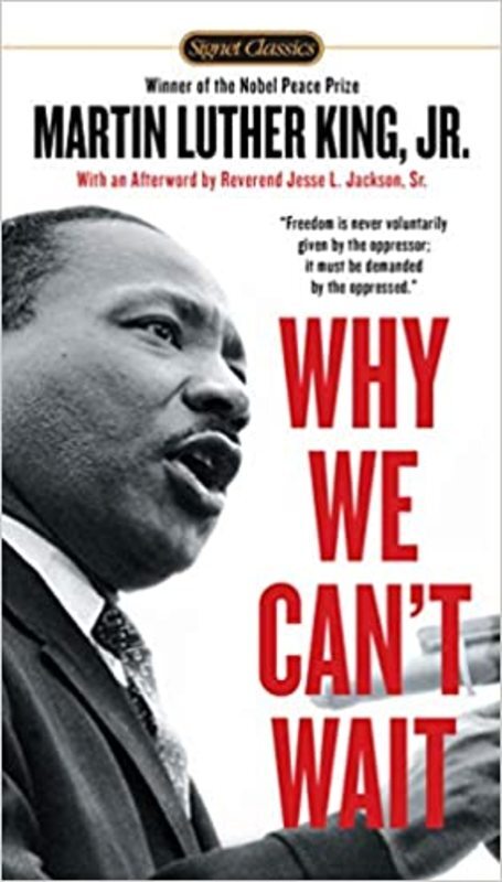 Book cover for "Why We Can't Wait" by Martin Luther King Jr.