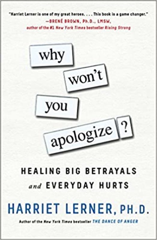 Book cover for "Why Won't You Apologize?" by Harriet Lerner