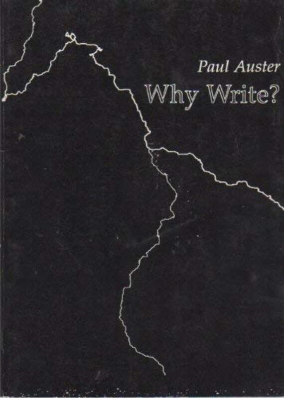 Book cover for "Why Write?" by Paul Auster