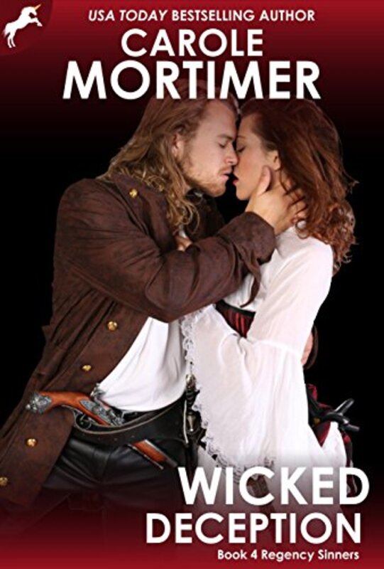 Book cover for "Wicked Deception" by Carole Mortimer