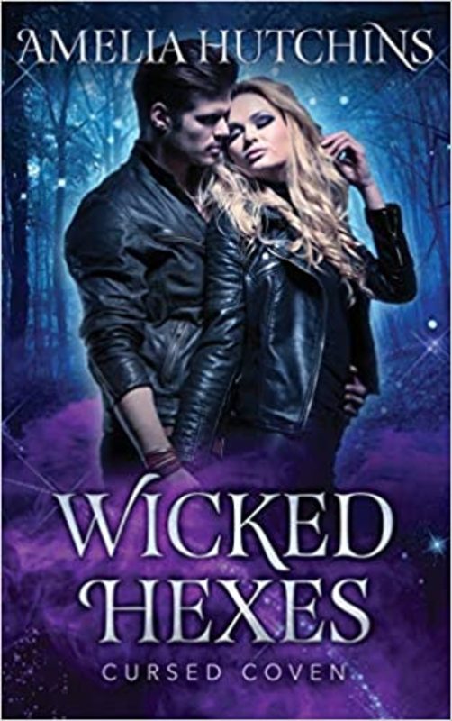 Book cover for "Wicked Hexes" by Amelia Hutchins