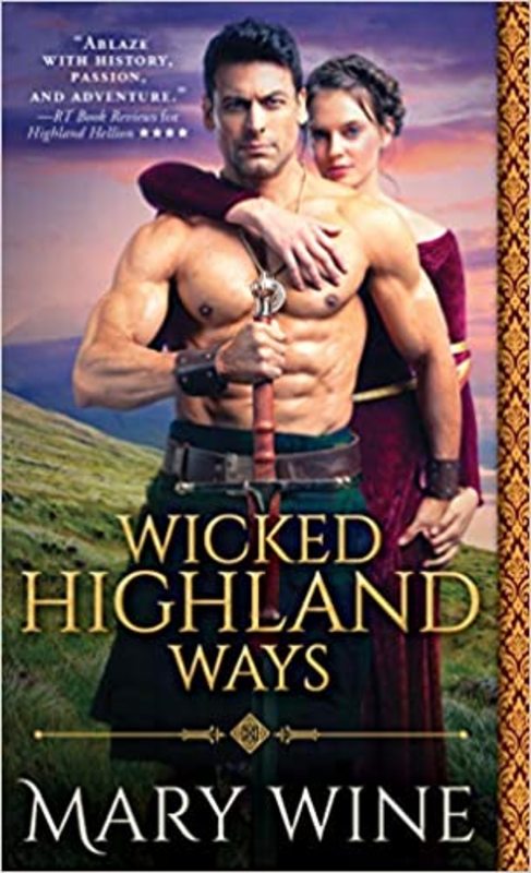 Book cover for "Wicked Highland Ways" by Mary Wine