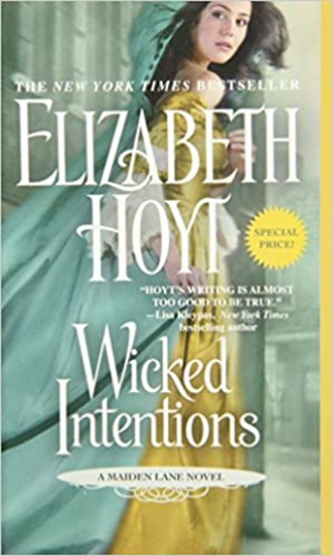 Book cover for "Wicked Intentions" by Elizabeth Hoyt