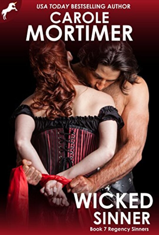 Book cover for "Wicked Sinner" by Carole Mortimer