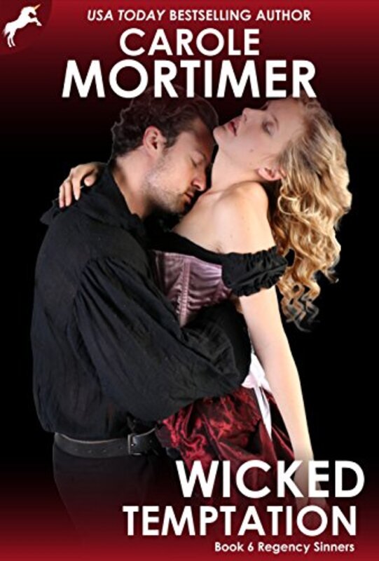 Book cover for "Wicked Temptation" by Carole Mortimer