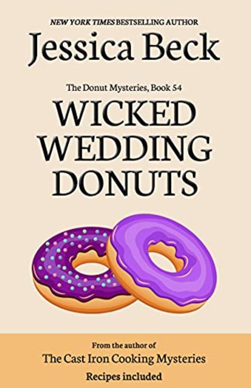 Book cover for "Wicked Wedding Donuts" by Jessica Beck
