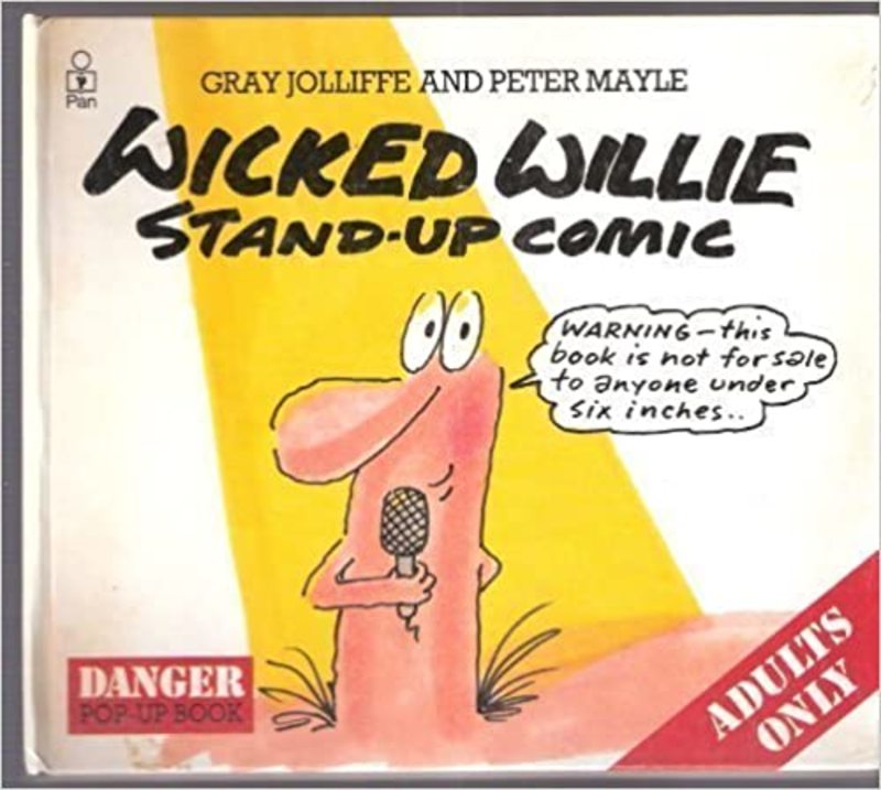 Book cover for "Wicked Willie Stand Up Comic" by Peter Mayle