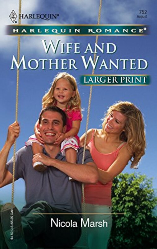 Book cover for "Wife and Mother Wanted" by Nicola Marsh