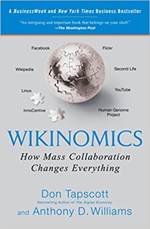 Book cover for "Wikinomics" by Don Tapscott