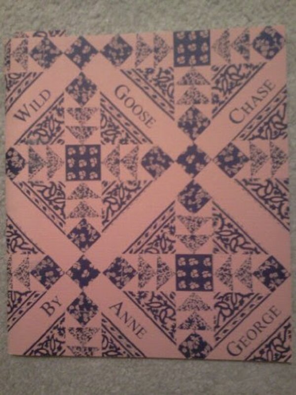 Book cover for "Wild Goose Chase" by Anne George