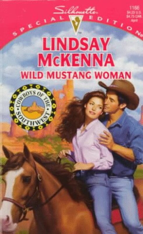 Book cover for "Wild Mustang Woman" by Lindsay McKenna