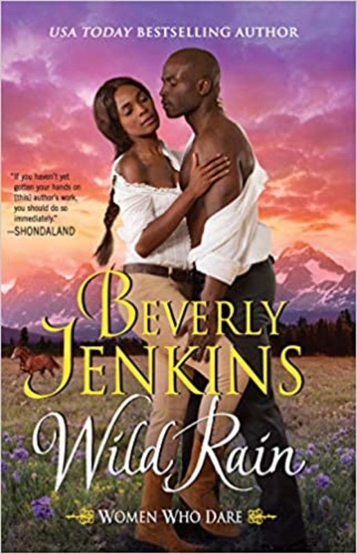 Book cover for "Wild Rain" by Beverly Jenkins