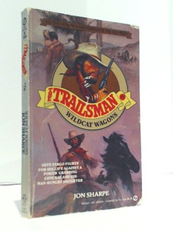 Book cover for "Wildcat Wagons" by Jon Sharpe